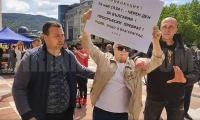 Арестуваха гражданин след протест срещу откриването на почетно консулство на Сърбия в Благоевград
