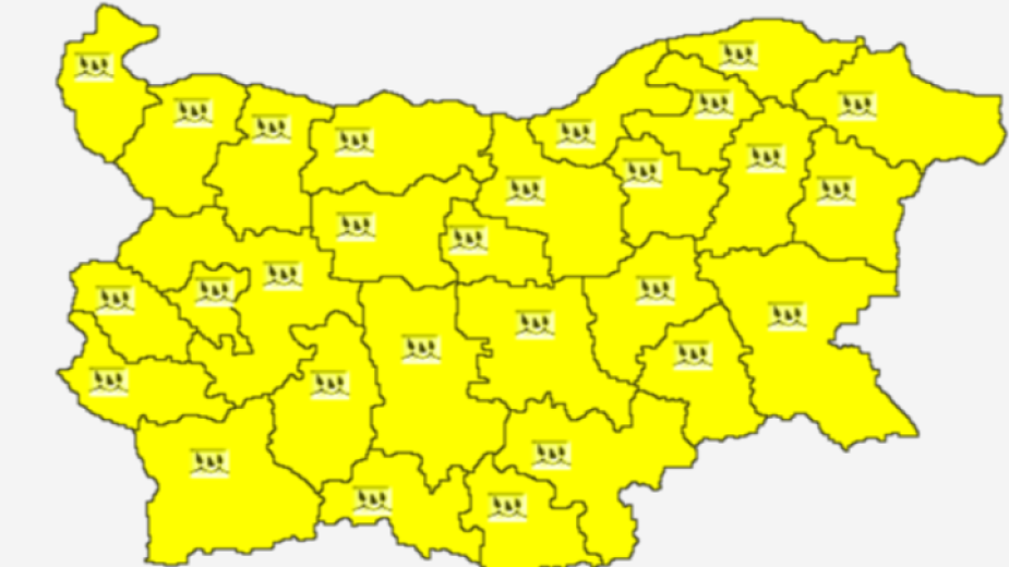 Жълт код за горещо време, температурите стигат до 38 градуса