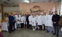 Министър Вълчев на посещение в гимназията на Сандански