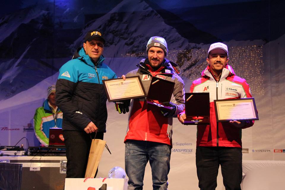 Българската звезда в алпийските ски Алберт Попов бе удостоен с почетен знак на кмета на Банско