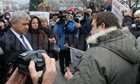 Благоевградчани протестираха срещу мръсния въздух, кметът Томов им обеща мониторинг на биотецРубин