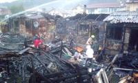 Пожар в ромската махала на Разлог, 7 семейства без дом