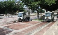 Биострой започна да чисти Благоевград ,минути след като новия кмет влезе в общината