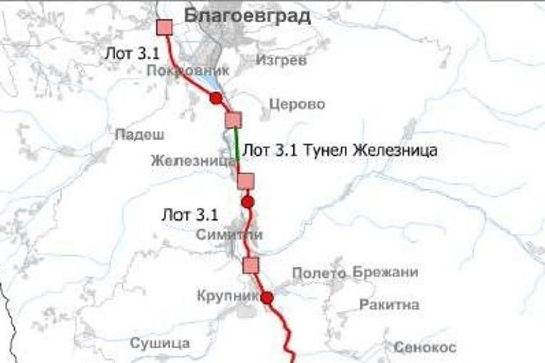 Вместо този месец откриване на участък от АМСтрума-Благоевград-Крупник, МРРБ удължи срока с  2 години