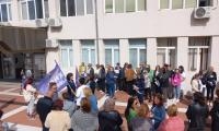 Служители на РЗИ-Благоевград протестираха за заплати